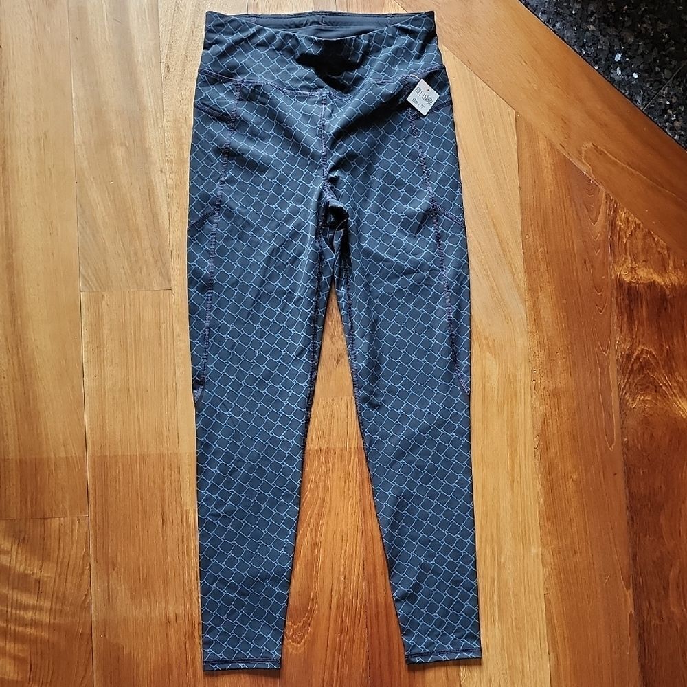 Sweaty Betty Women's Leggings - Dark Gray Diamond Pattern - Women's Size Medium